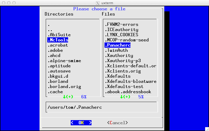 Example of FSelect widget