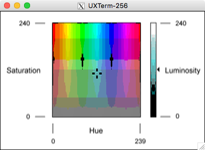 HLS diagram – example using TERM=xterm-256color