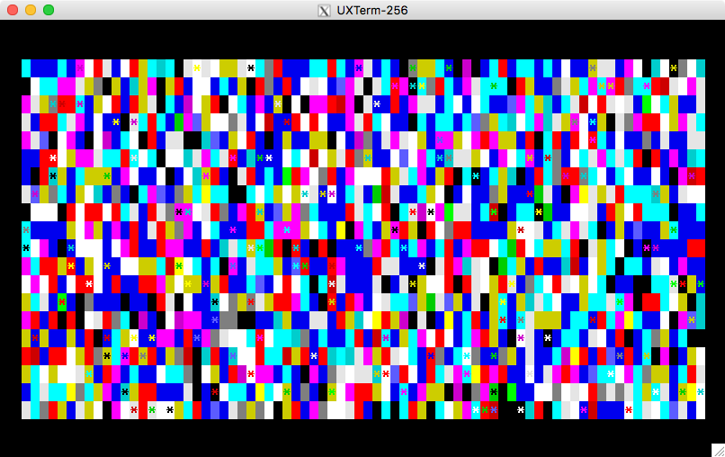 dots_curses with 16 colors – ncurses